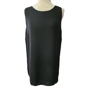 Chico's Lined Sleeveless Blouse Tank Top Women's L Black